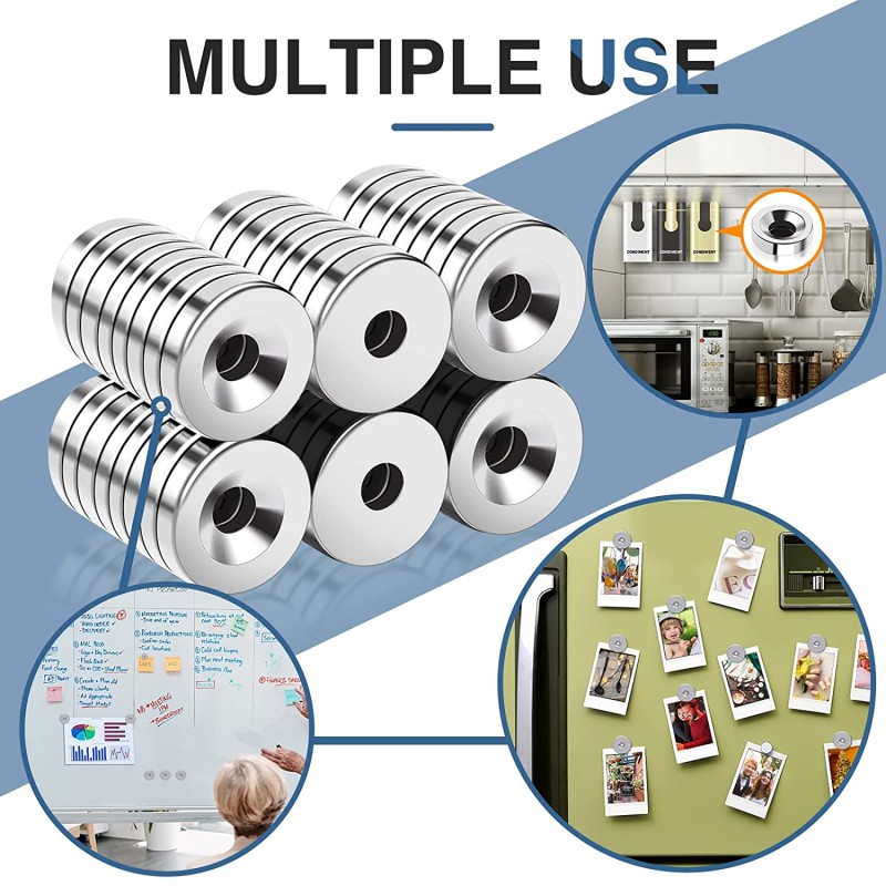 neodymium round magnets with screws hole