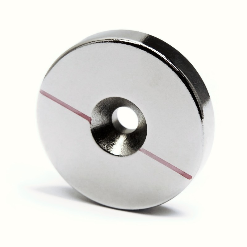 N48 disc countersunk hole neodymium magnets