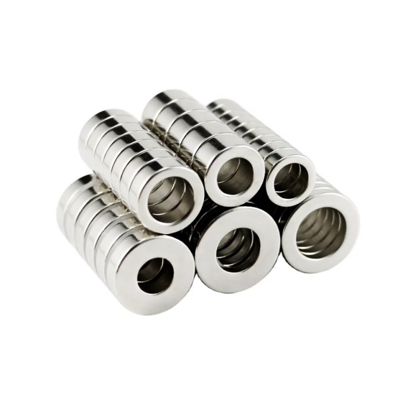 Axial Magnetized N42 Nickel Neodymium Ring Magnets