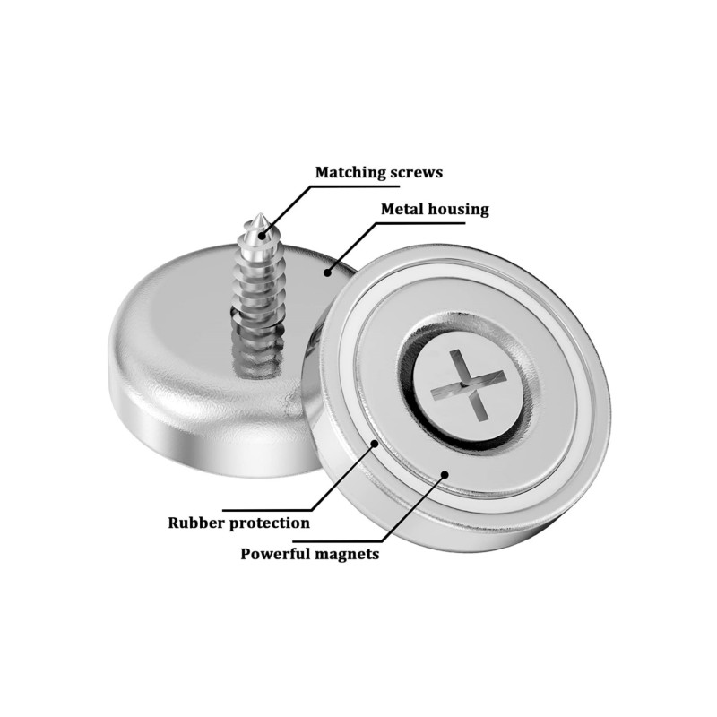 convex screw hole pot magnet