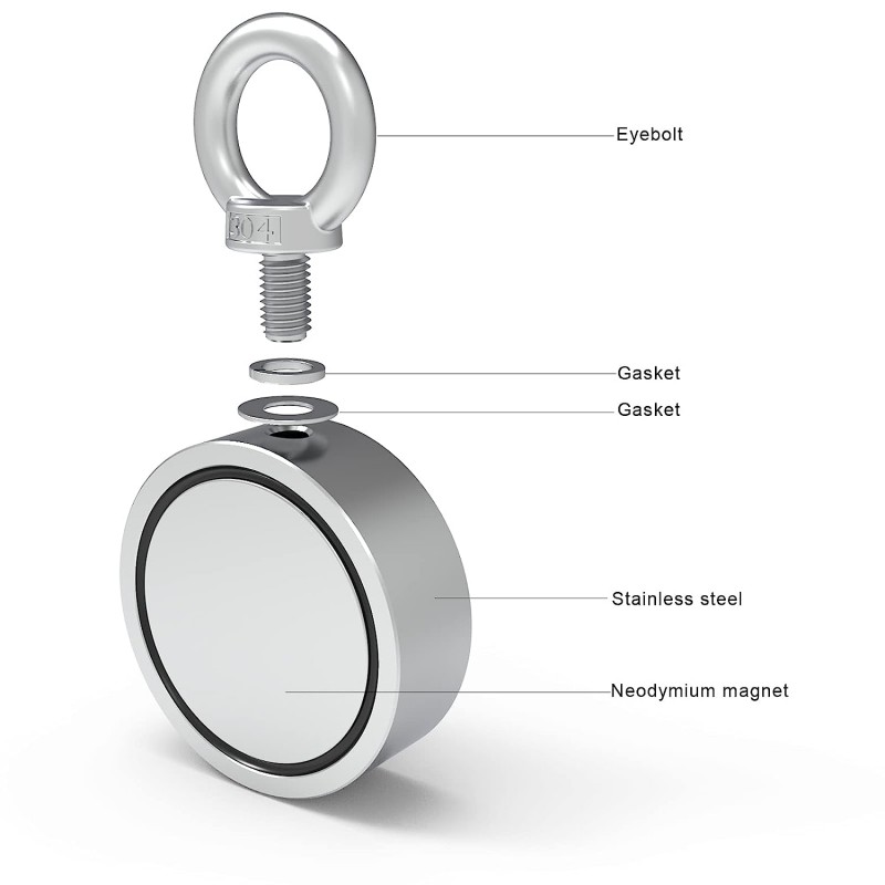 fishing neodymium magnets with rope