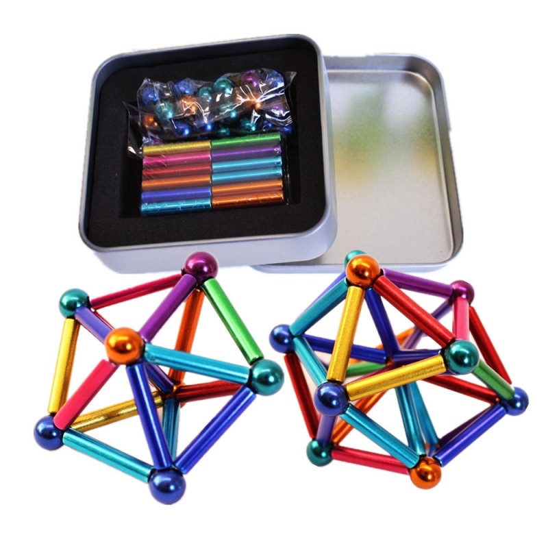 magnetic sticks and balls building set