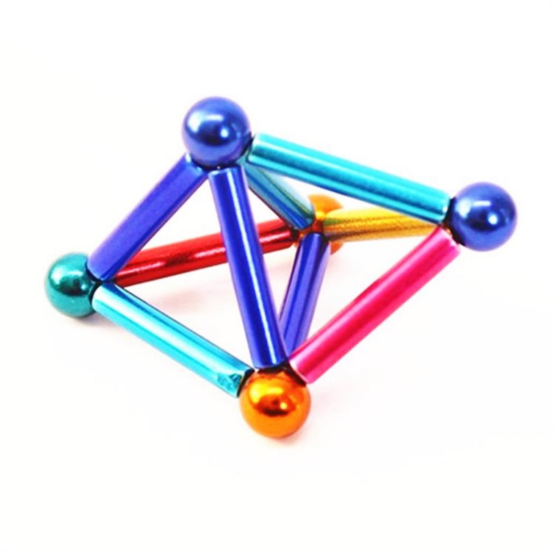 colorful magnetic rods and balls