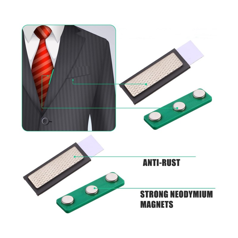 adhesive badge magnetic name tag magnet