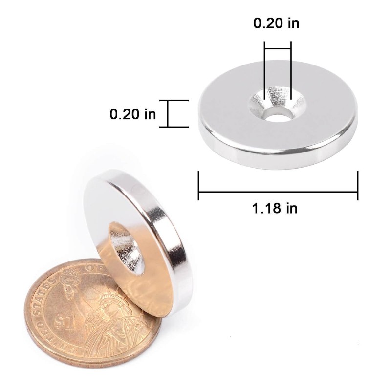 30x5 M5 round countersunk neodymium magnets