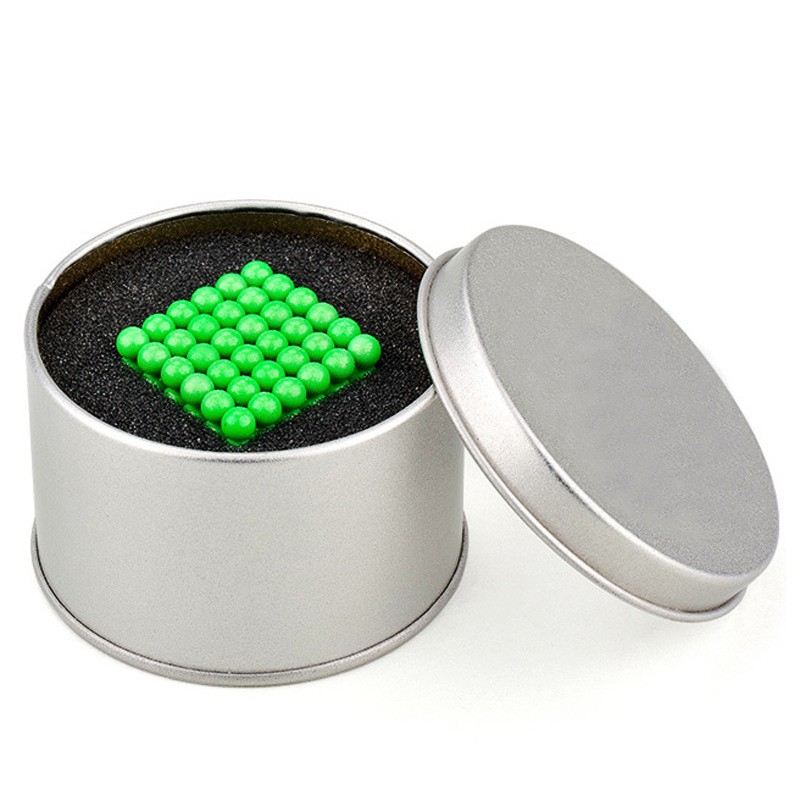 Fluorescent Green Magnetic Balls Set For Adult Children