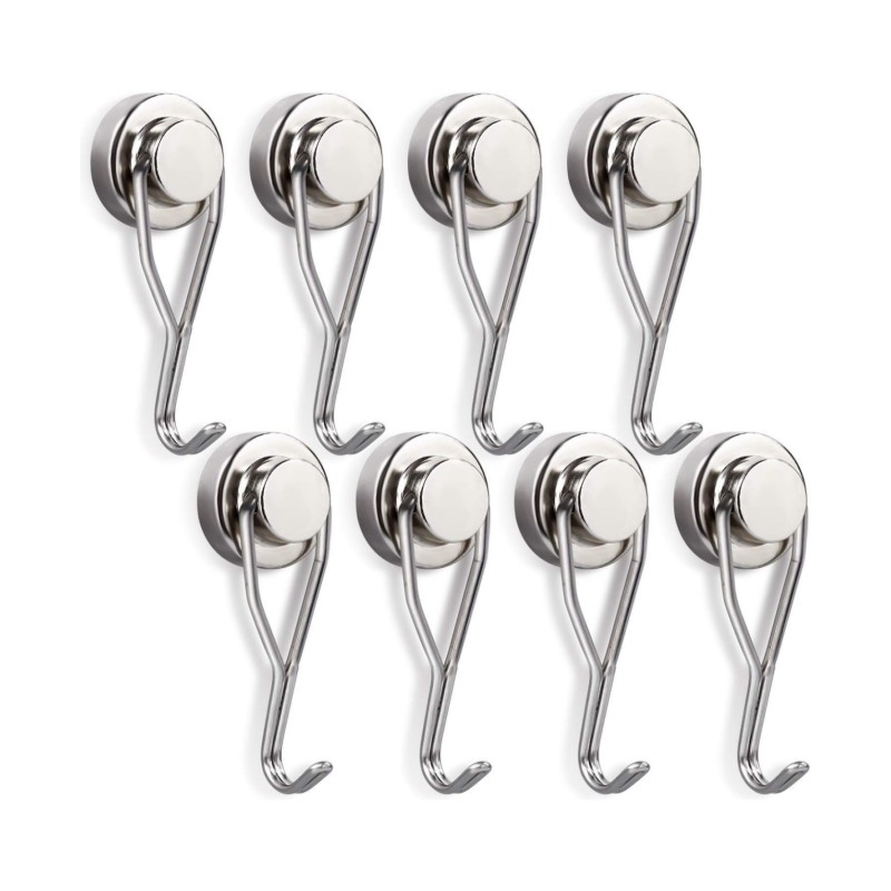 10Pack Heavy Duty Swivel Swing Magnetic Hook