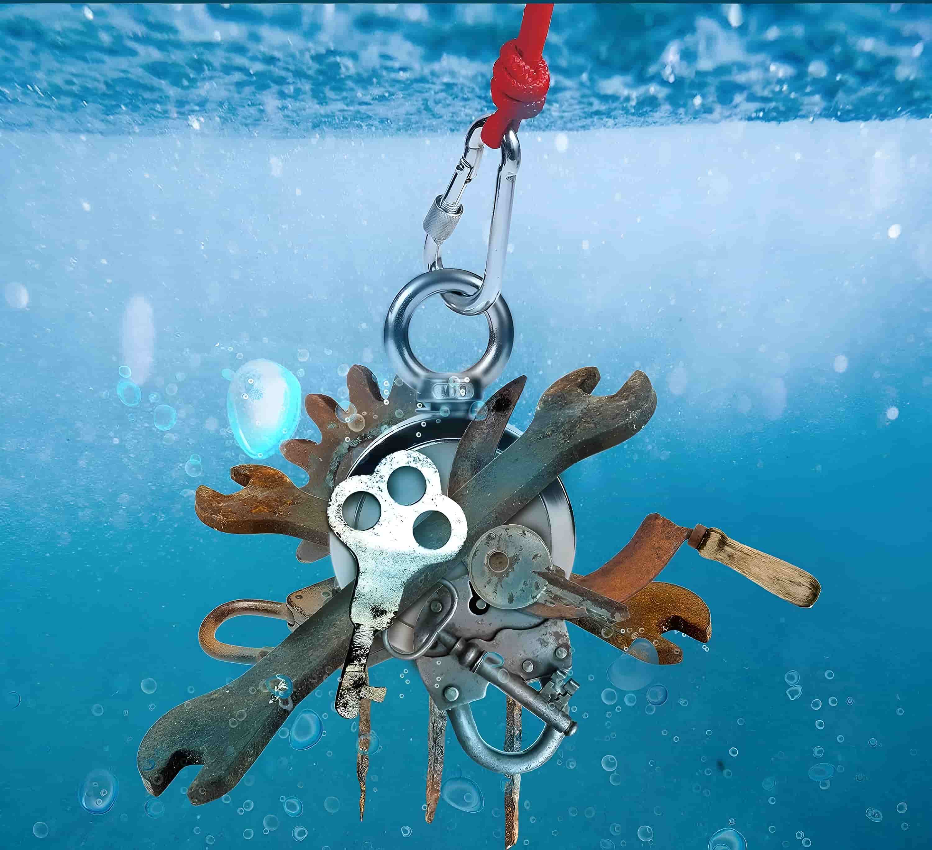 using fishing pot magnet