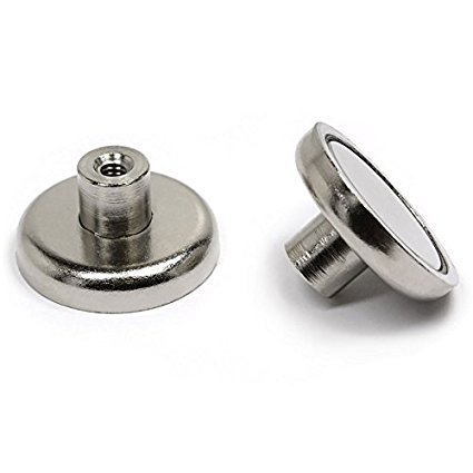 round pot magnet with screwed bush
