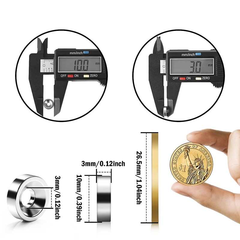 small disc magnet with screw hole