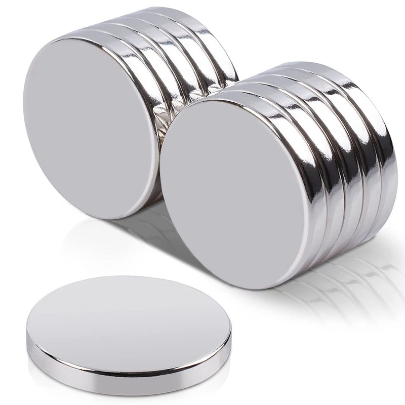 1.26 Inch X 1/8 Inch Strong Suction Rare Earth Thin Disc NdFeB Magnets