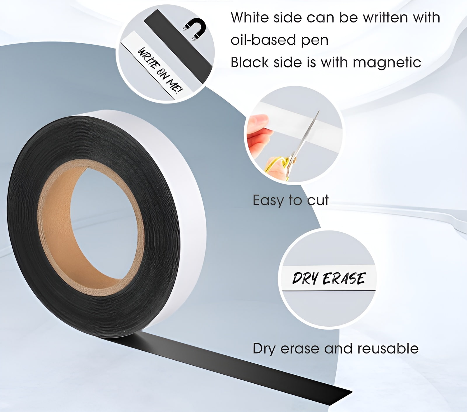 strong suction neodymium flexible magnet strip