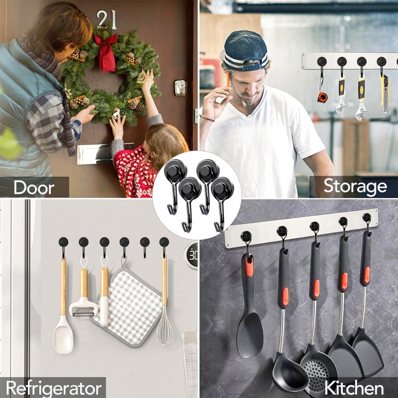 magnetic metal hanger for fridge toolbox storage