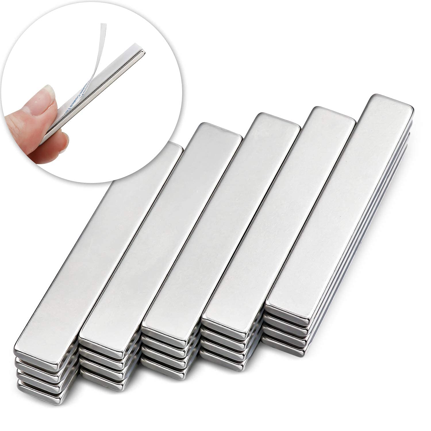 Block Neodymium Magnet with Adhesive