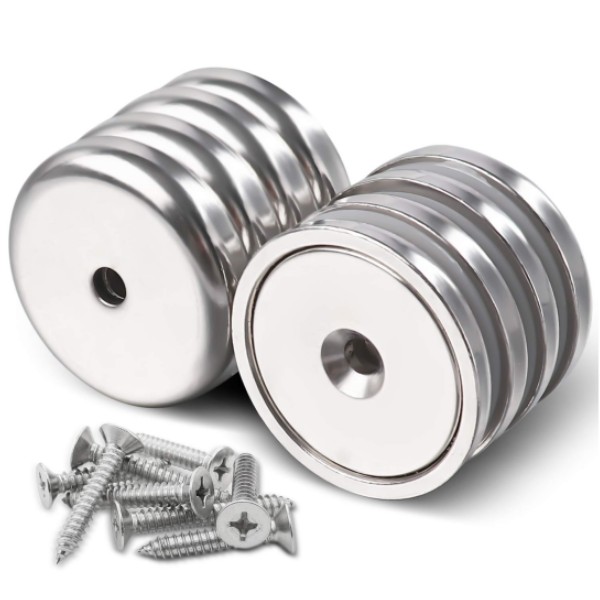 round pot magnet with srew hole