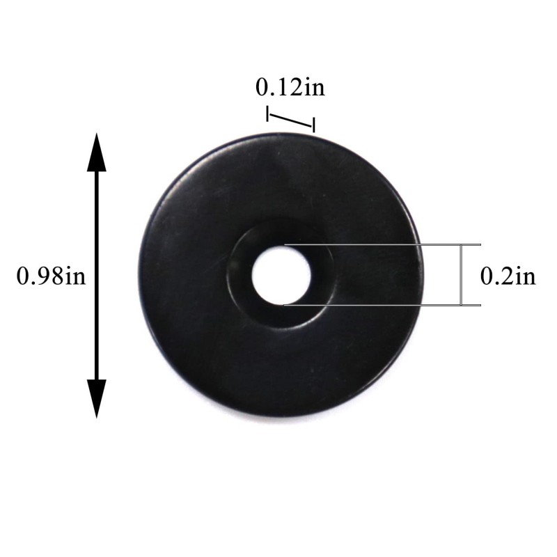 black disc neodymium magnets with screw holes