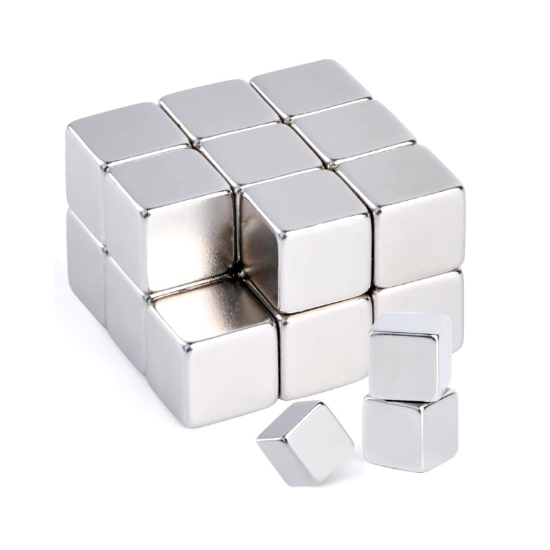 Nickel Coating Rare Earth Cube Magnets N35