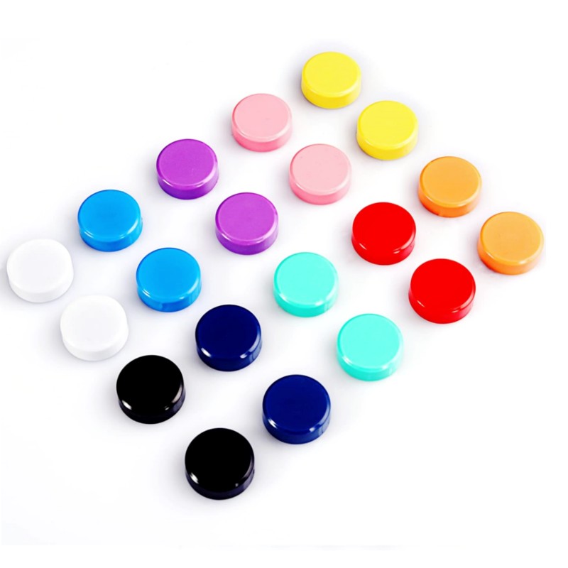 20 Packs Colorful Small Round Fridge Magnets