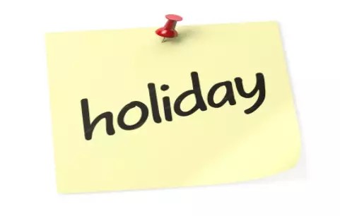 New Year's Day 2024 holiday notice