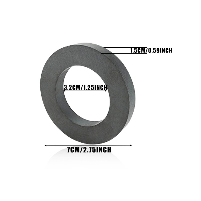 black disc ferrite magnet with hole