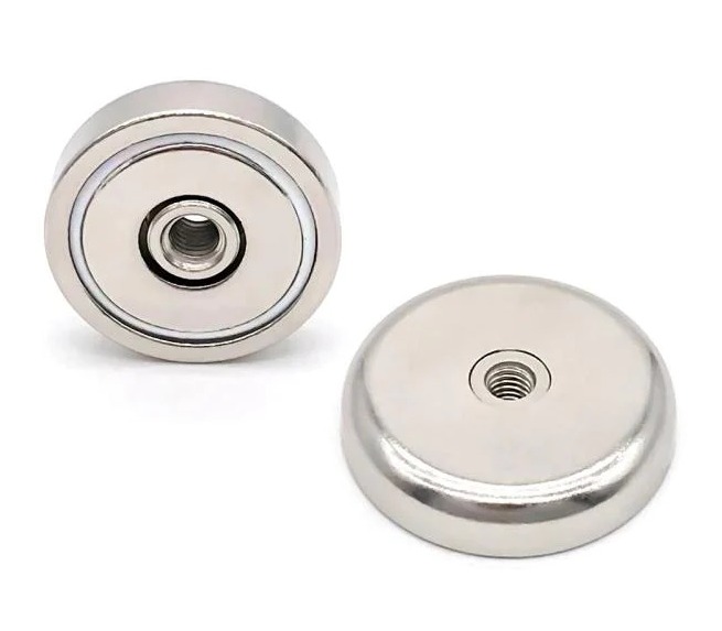 N42 Neodymium Pot Magnet with M4 Internal Thread