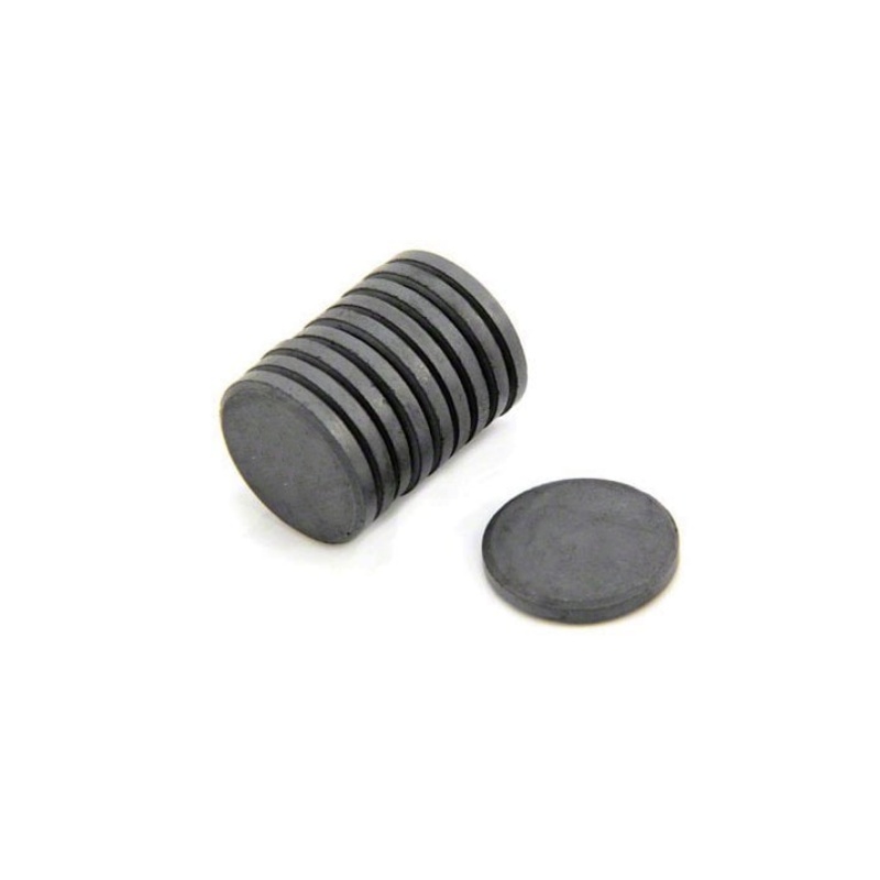 black strong round ferrite magnets