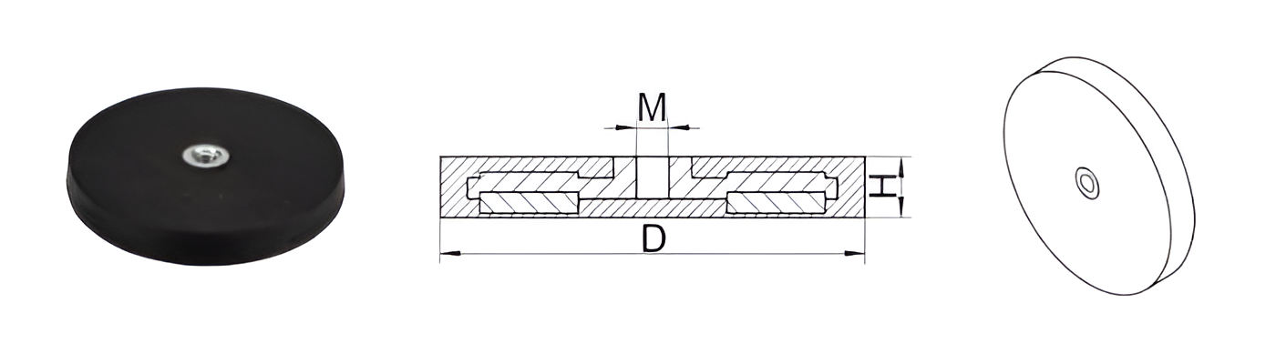 rubber coated magnets in bulk