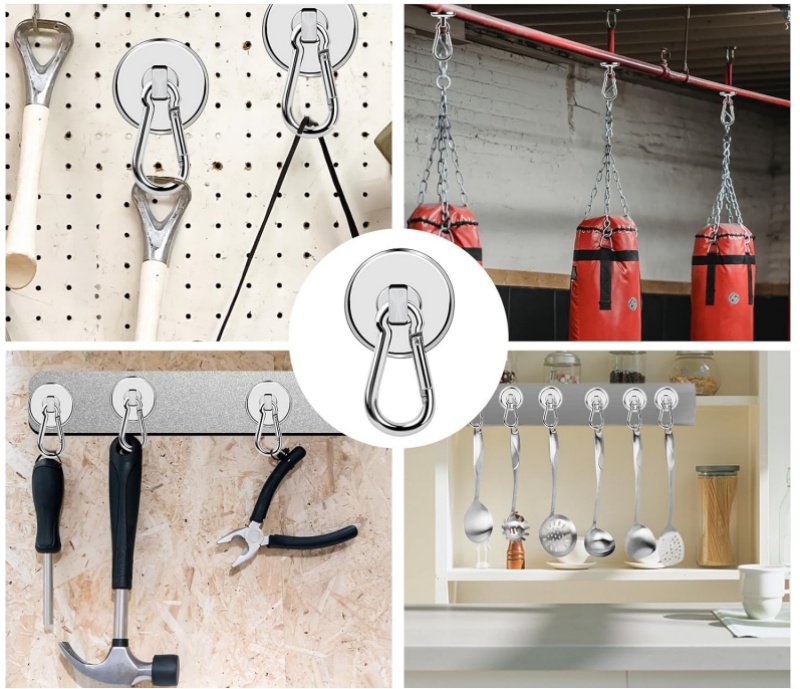 swivel carabiner hook magnet for hanging cruise grill