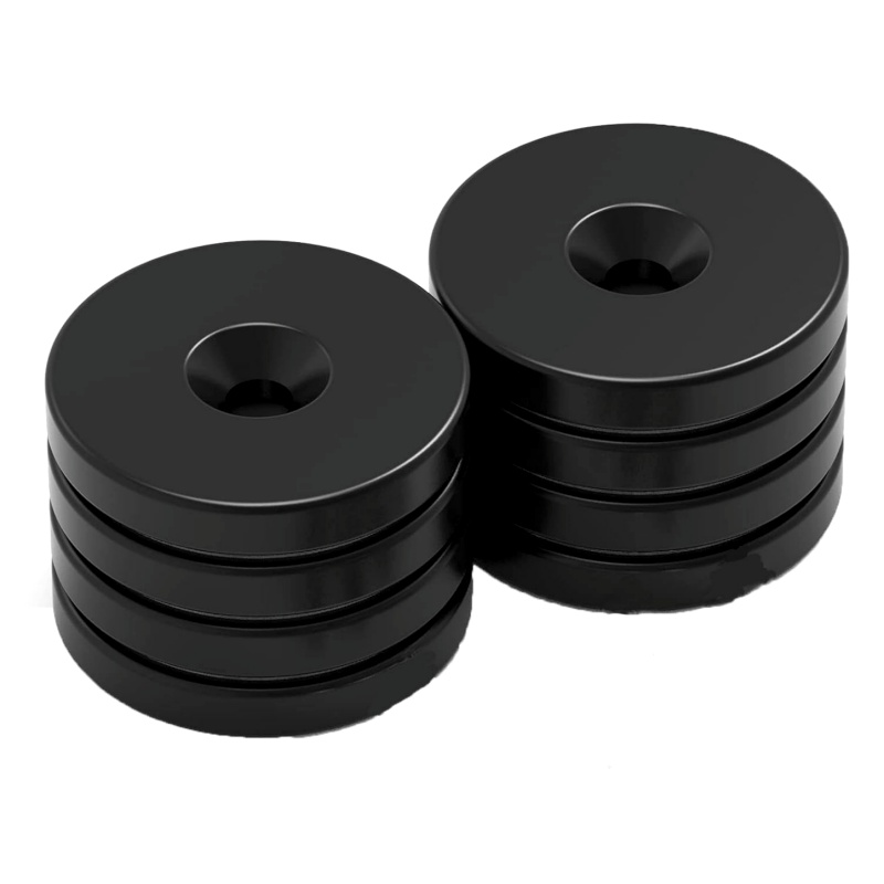 black countersink neo magnets