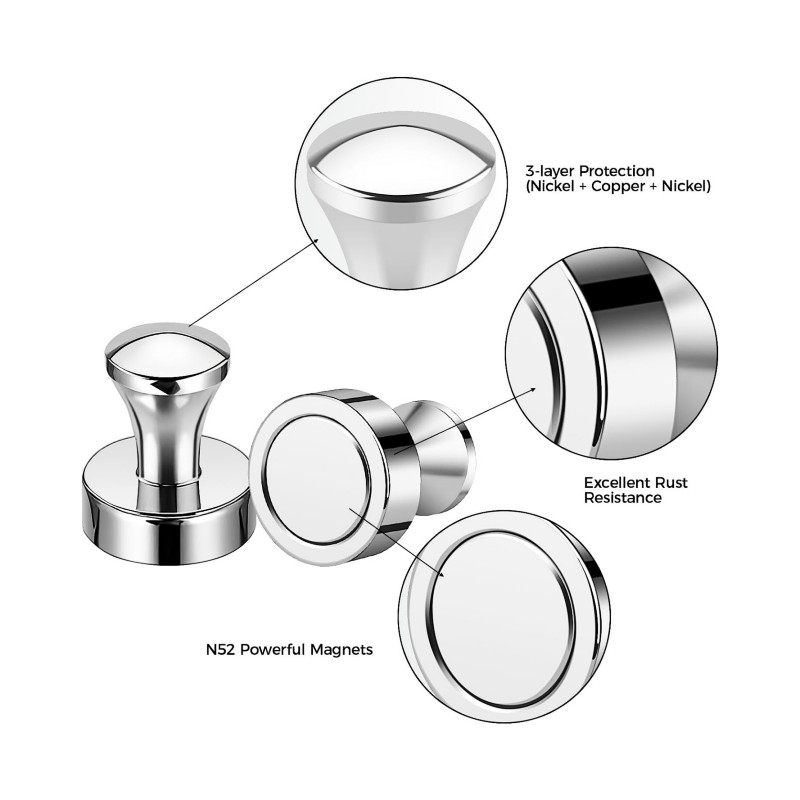 magnetic thumbtack push pin