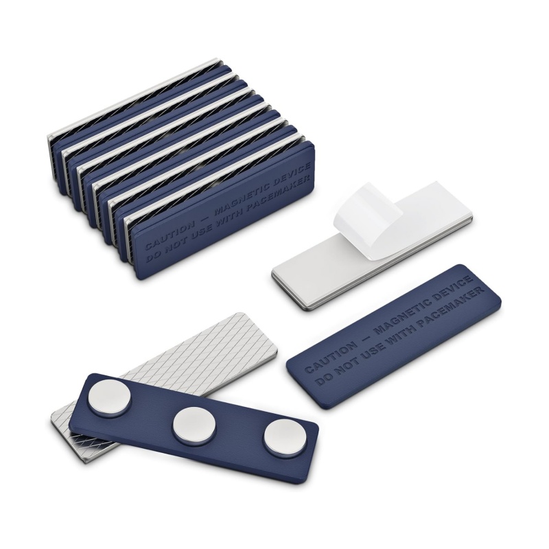 blue name plate holder magnet