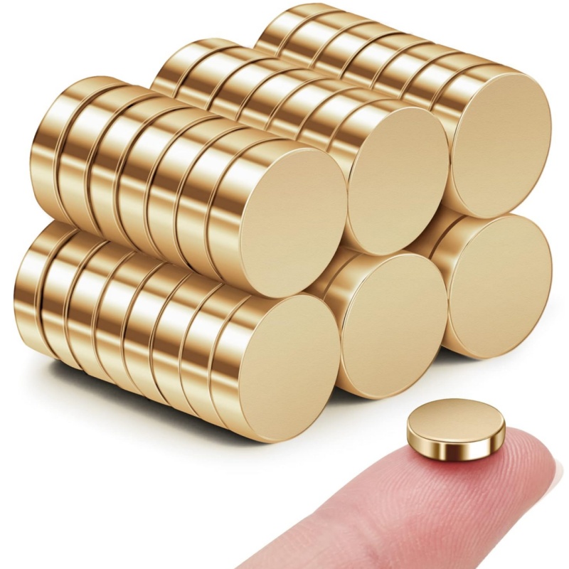 Gold coated disc neodymium magnet