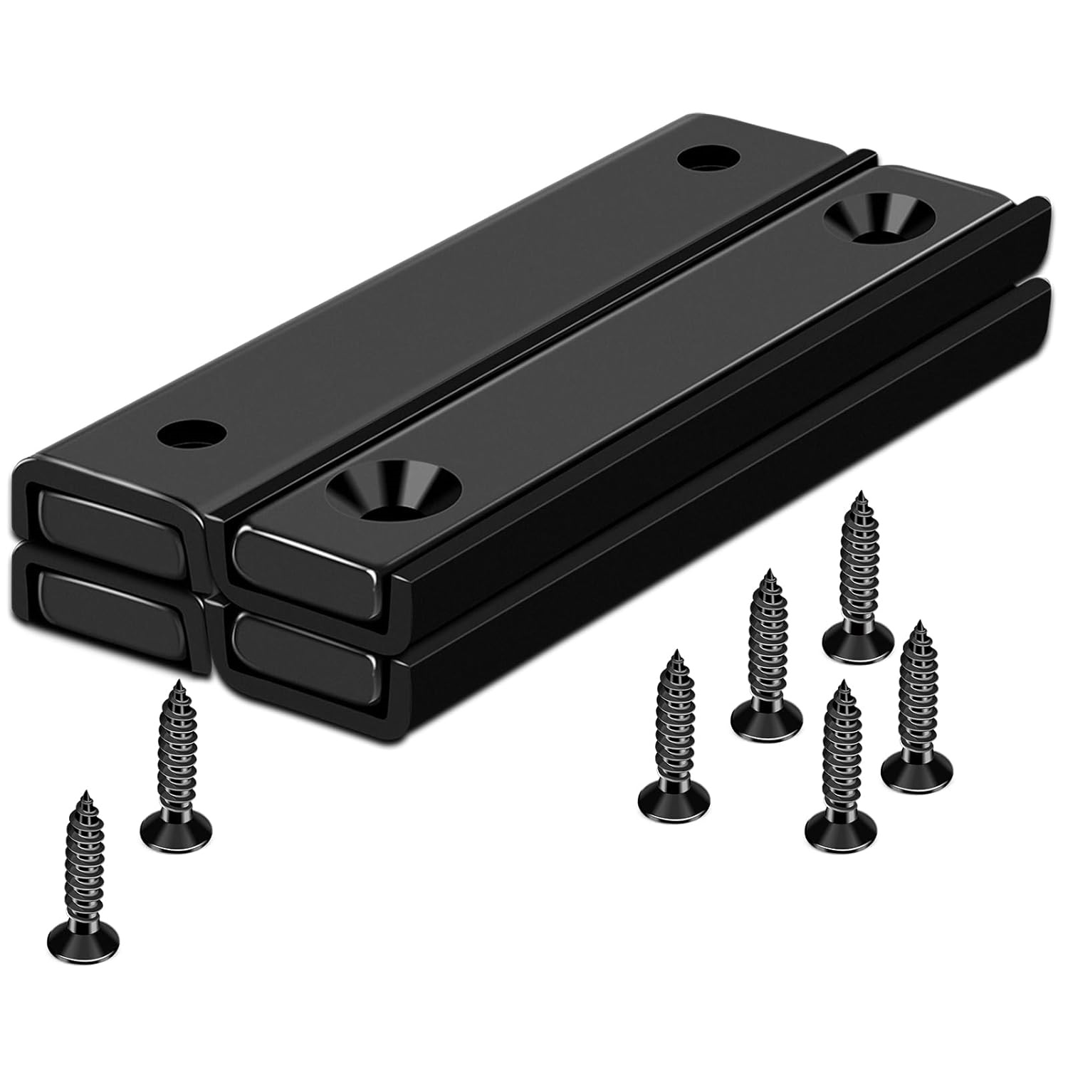 Epoxy plated countersunk pot magnets