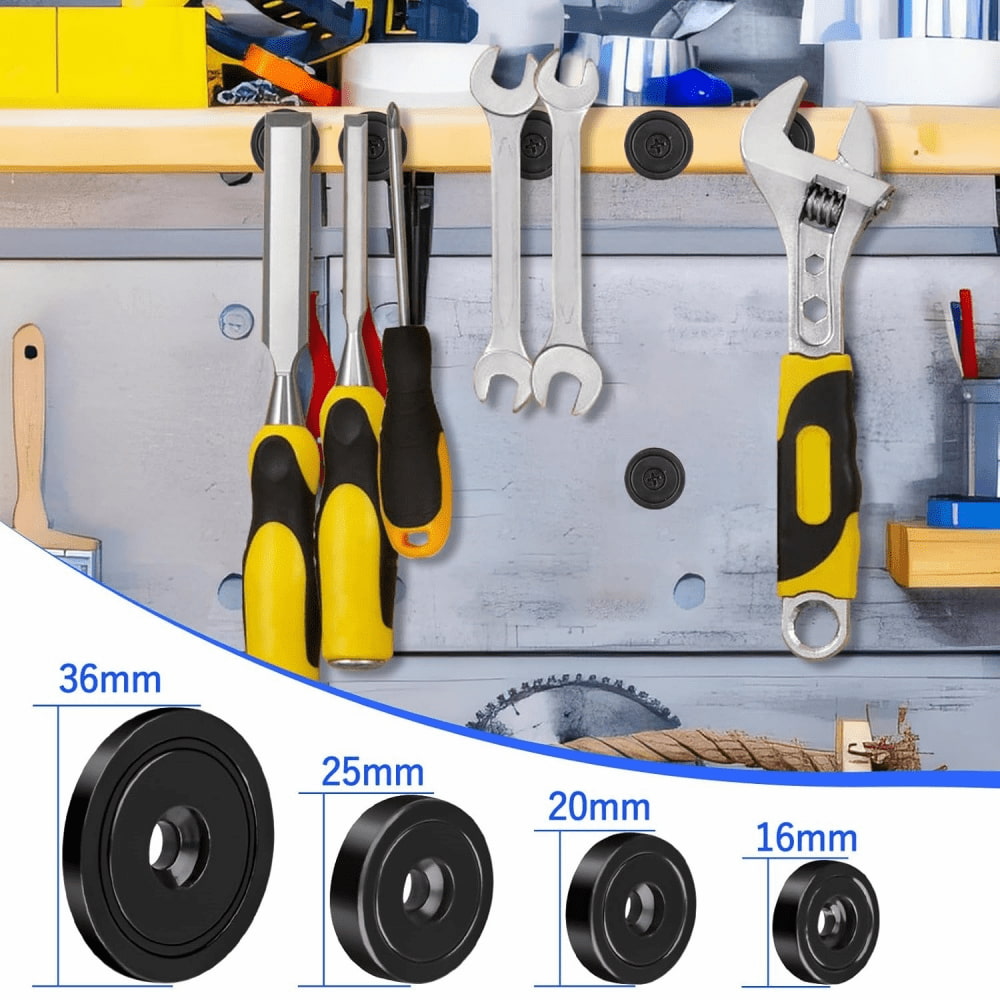 Black Round Pot Rare Earth Magnets With Countersink