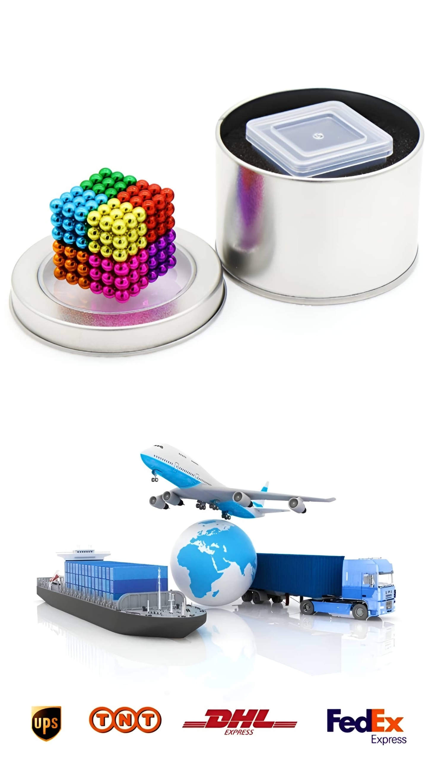 8 Color Rare Earth Magnetic Balls Set Puzzle Toys