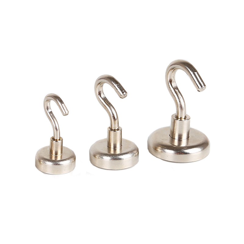 High performance nickel coated neodymium magnetic hooks