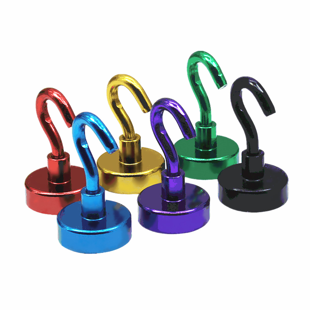 Colorful NdFeB permanent magnetic hooks