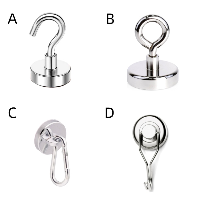 Strong attractive power magnet with steel hook