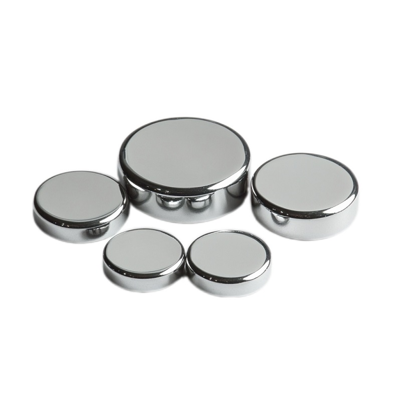 Small powerful nickel coated round magnets