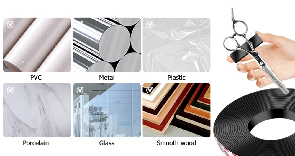 magnetic tape with adhesive backing
