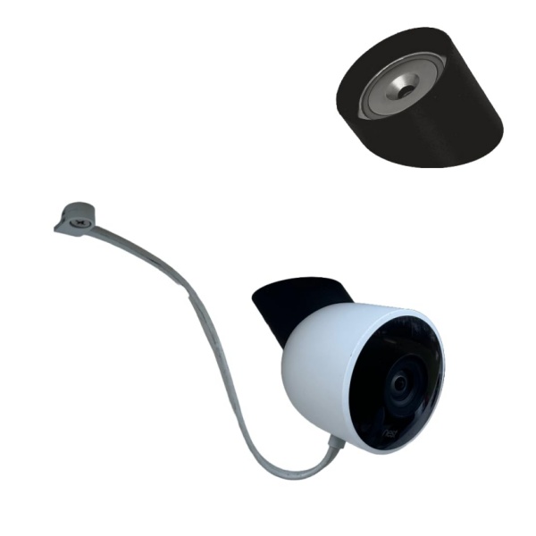 Pot magnets used for surveillance cameras