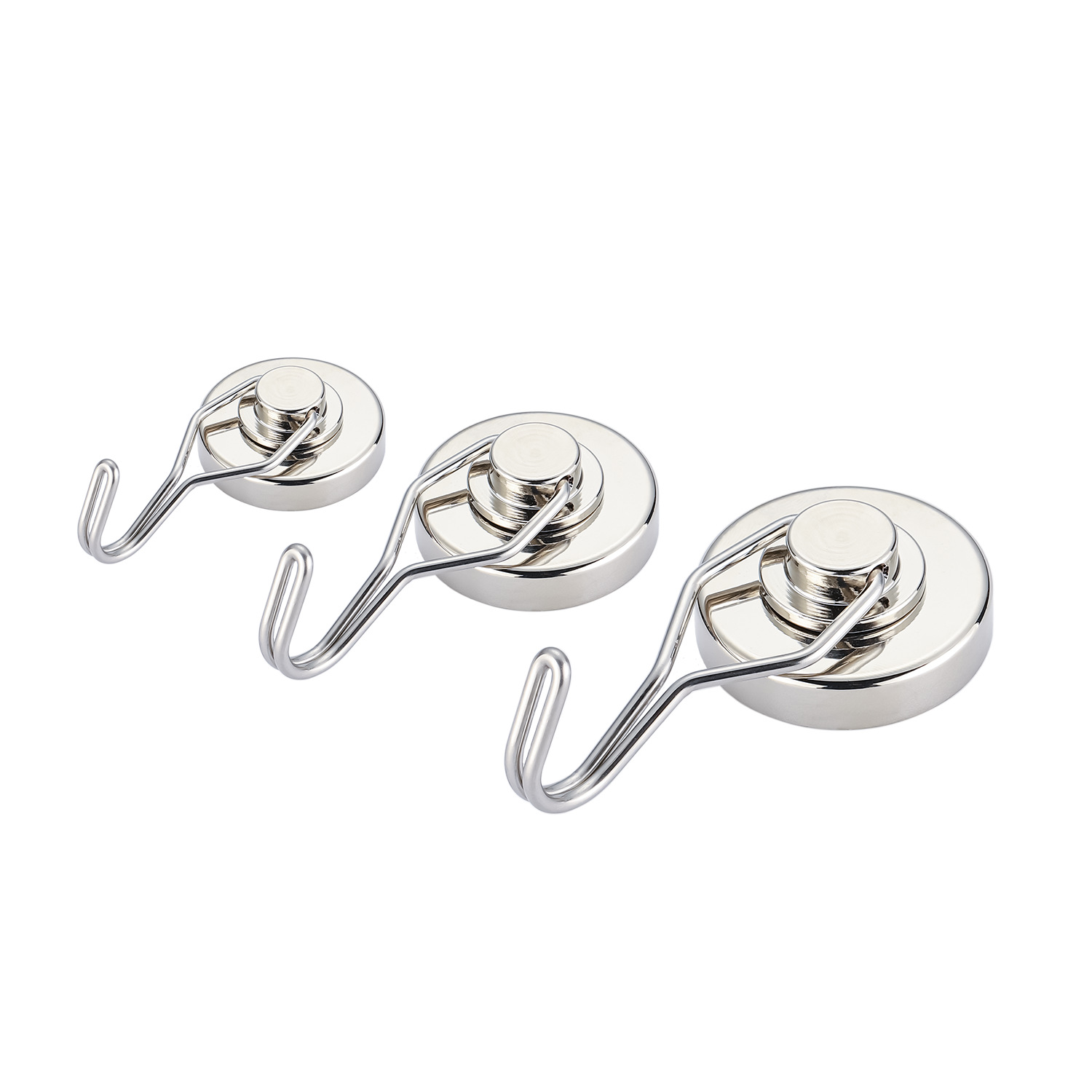 Nickel coated rare earth magnetic hook