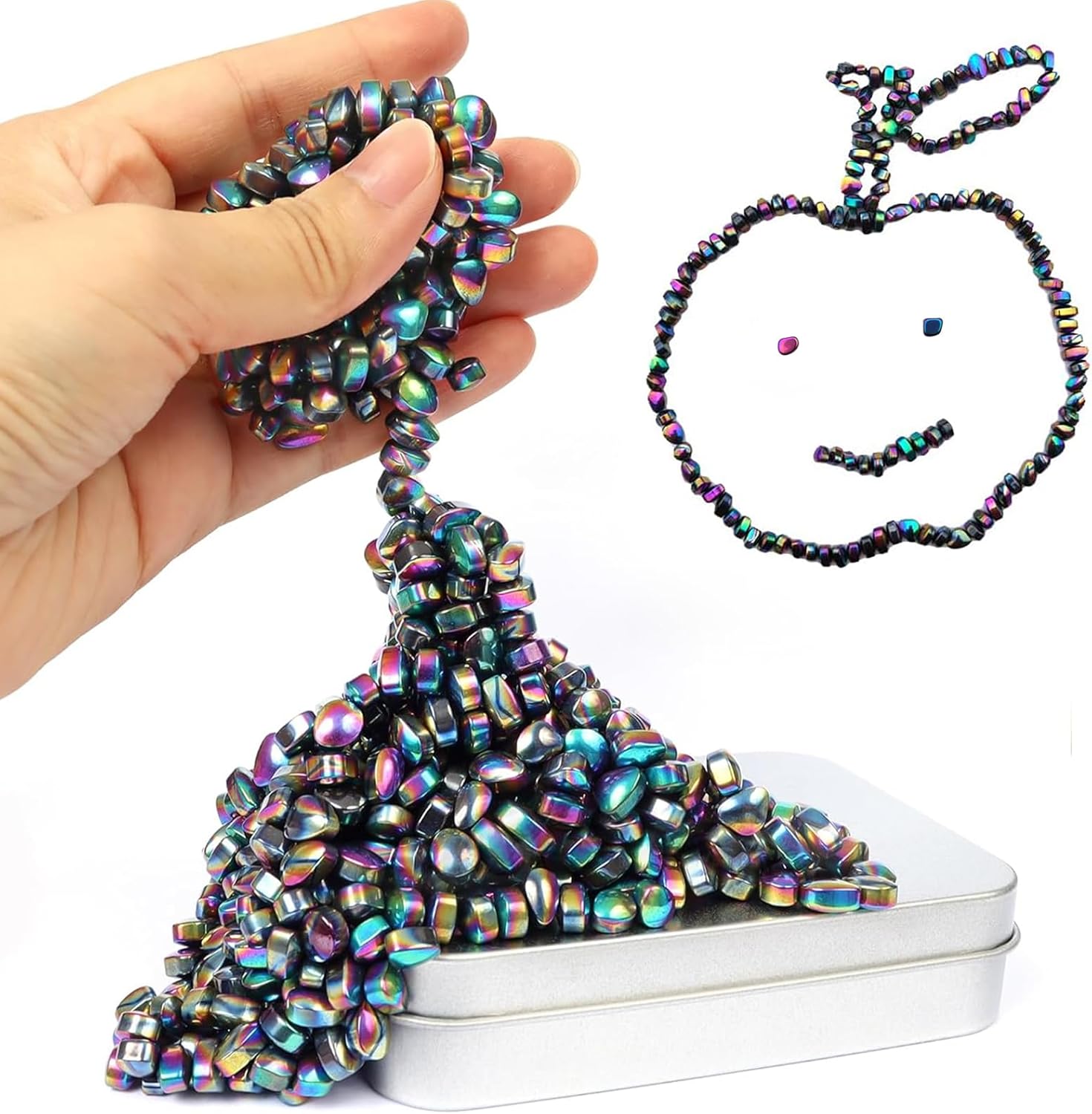 Colorful Weak Magnetic Toys Ferrite Pebble Stone