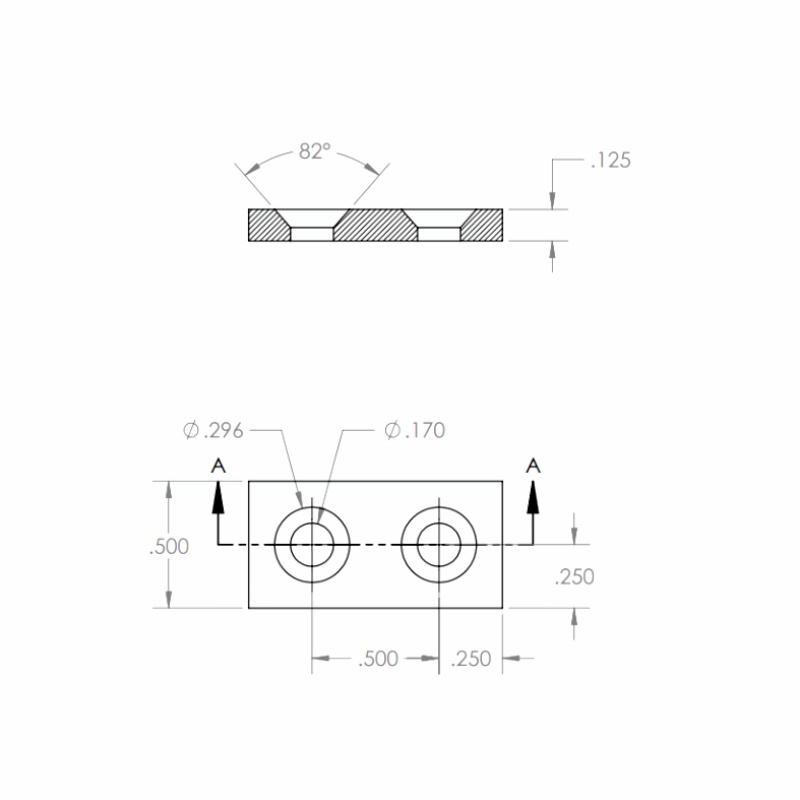 double countersunk holes magnets
