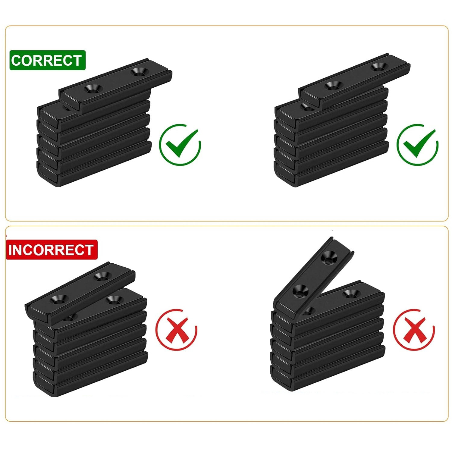 Epoxy Mounting Pot Magnets With Countersunk Holes