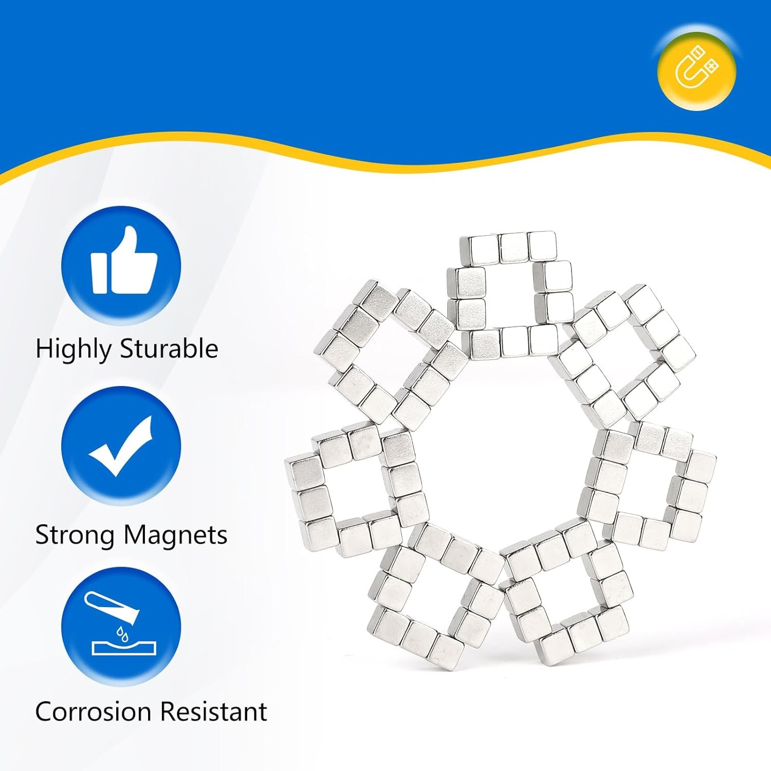 High quality nickel coated neodymium magnet