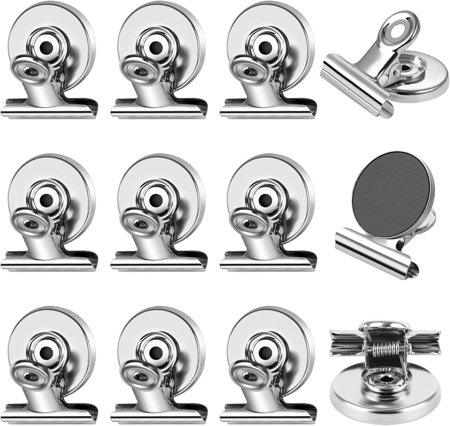 Ferrite clip magnet with chromium coating