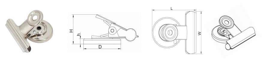 Strong Magnetic Clips for Whiteboard