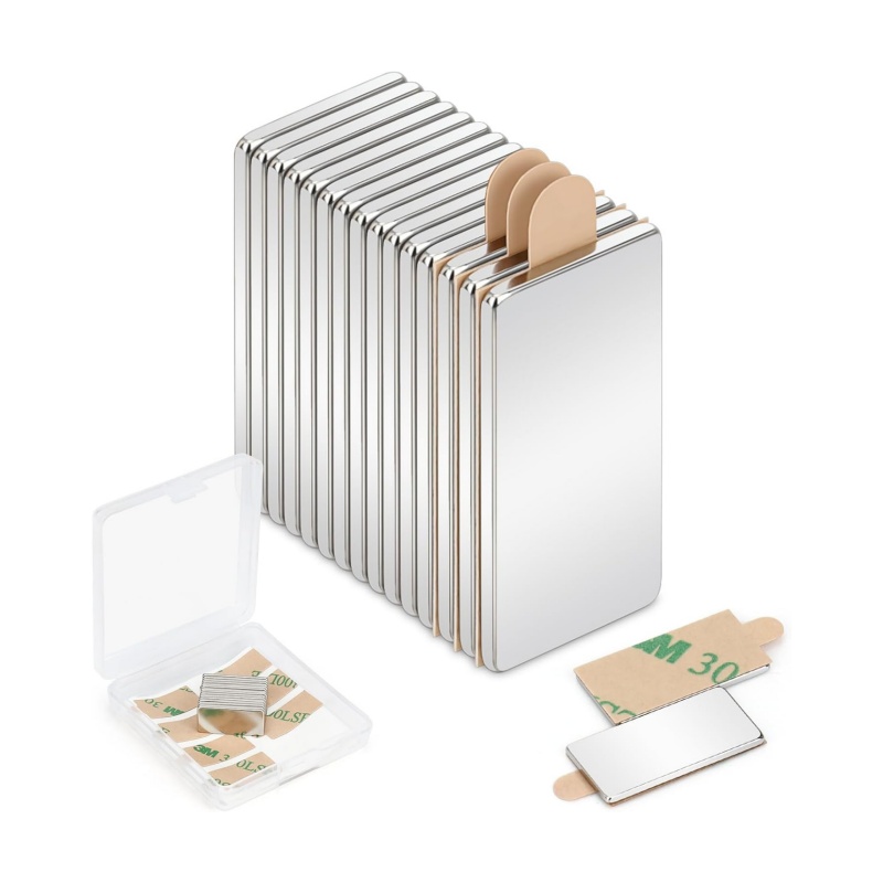 Self Adhesive Flat Block Neodymium Magnets For Sale