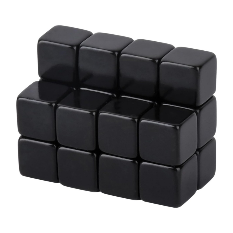 Wholesale Black Epoxy Coating Cube Neodymium Magnets 8mm